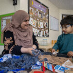 Fun in the sand at LEYF Children's Garden Nursery