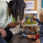 Discovering fish at LEYF Children's Garden Nursery