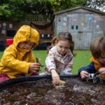 Playing with soil at LEYF Conservatoire
