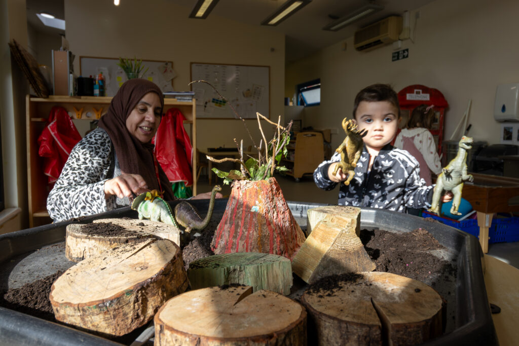 Volcano play at LEYF Noahs Ark Nursery