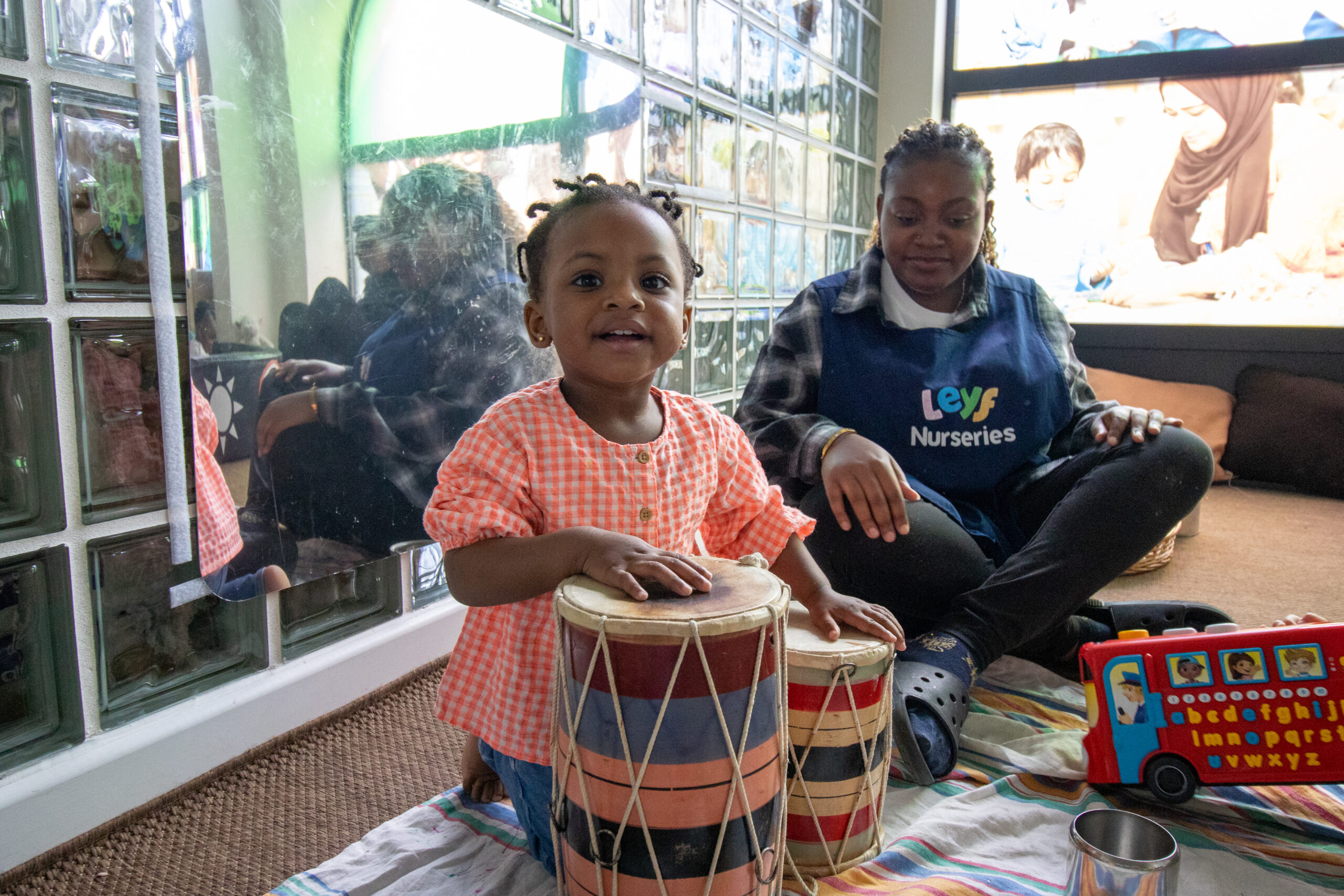 Banging the drums at LEYF Thames Reach