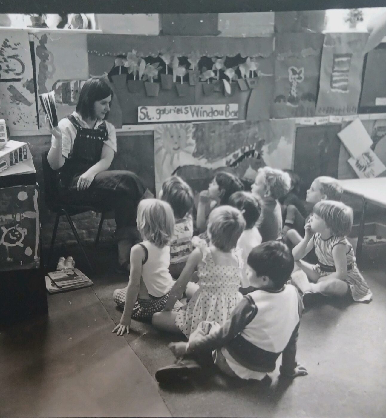Black and white photo of a LEYF nursery