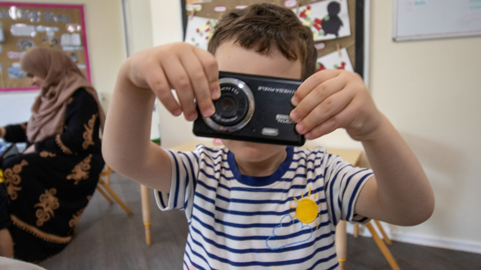 Boy with camera